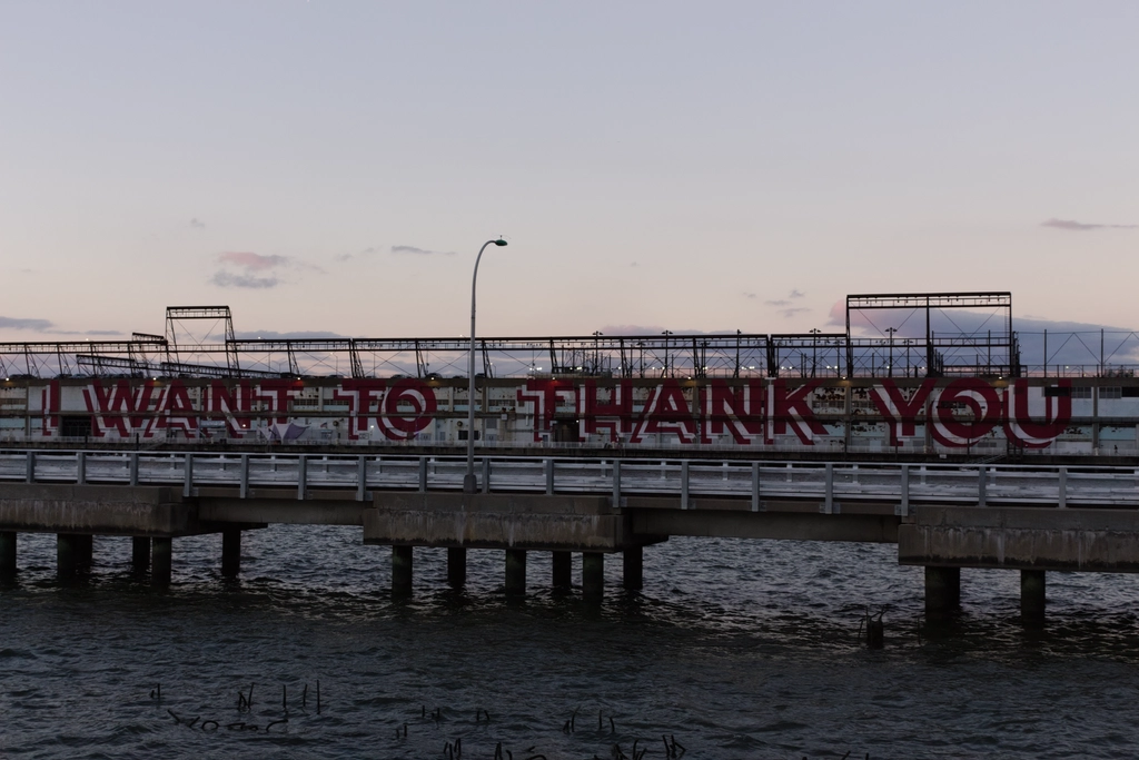 A shot of the same pier, now off-axis a little bit, so the 'you' is closer to the viewer than 'I'.